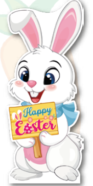 [PAS25A02-K] AFICHES DE 60 CM KRATF - CONEJITO CON LETRERO Y BUFANDA