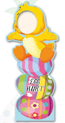 [PAS25P17] PHOTOBOOTH CARA MDF 90 CM POLLITO