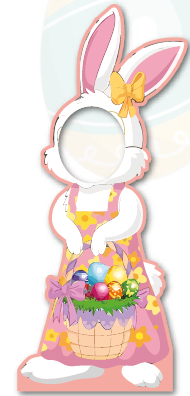 [PAS25P19] PHOTOBOOTH CARA MDF 90 CM CONEJA