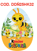 [DDÑ25HK32] HUEVO KINDER ALCANCIA 17X5CM - ABEJITA CHIQUITITA