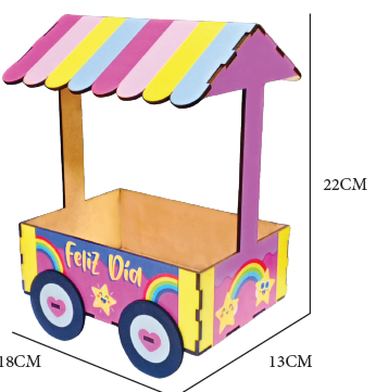 [DDÑ25CK76] KIOSKO MDF 13X18X22CM - FELIZ DIA / NIÑA