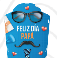 Caja camiseta MDF impresa para papá