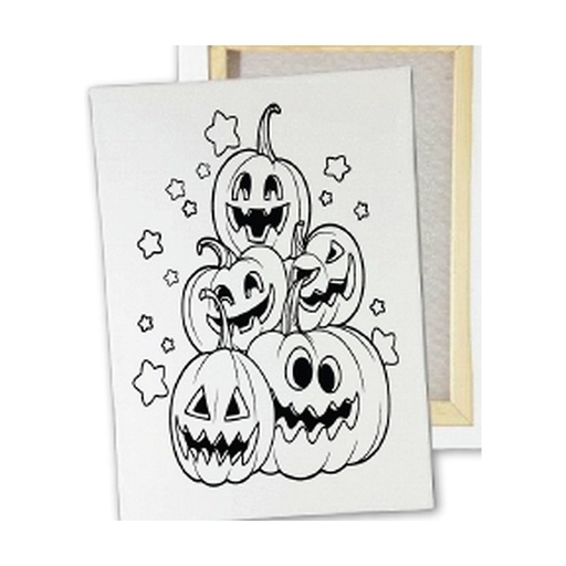 [HLW25LC30] LIENZO 20X30 CM - CALABAZA CON ESTRELLAS