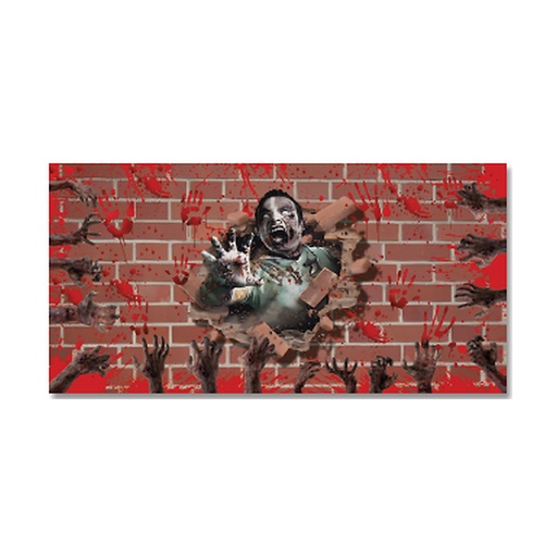 [HLW25LZ35] LONA DECORATIVA 100X50 CM - MOD2 / ZOMBIE
