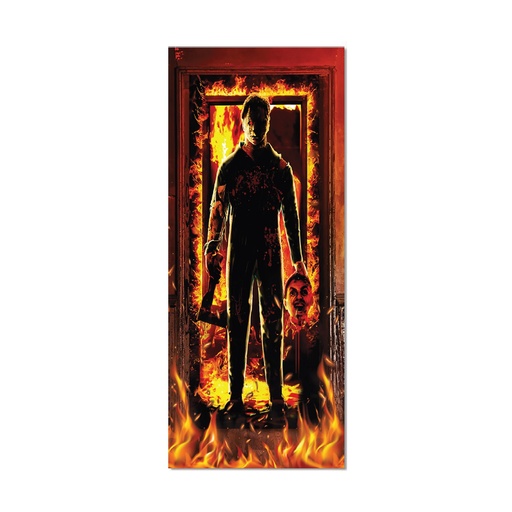 [HLW25LF44] LONA PARA PUERTAS 75X200 CM - HOMBRE EN LLAMAS