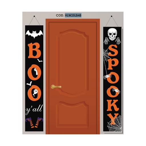 [HLW25LB48] LONA DECORATIVA 150X26 CM - BOO SPOOKY X2 PZAS