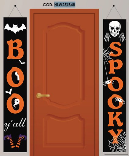 [HLW25LB48] LONA DECORATIVA 150X26 CM - BOO SPOOKY X2 PZAS