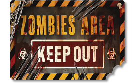 [HLW25CZ68] COLGANTES 38x26 CM MDF - ZOMBIES AREA