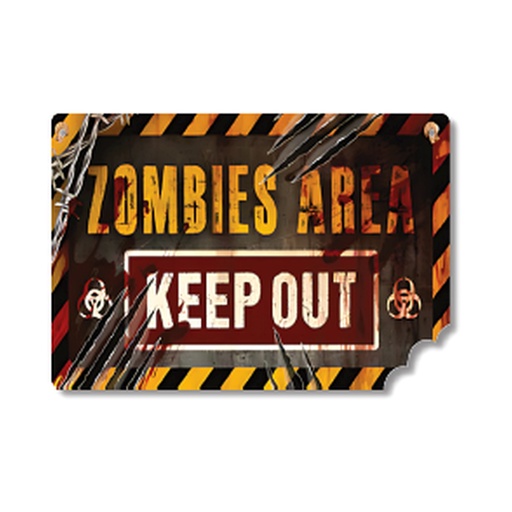 [HLW25CZ68] COLGANTES 38x26 CM MDF - ZOMBIES AREA