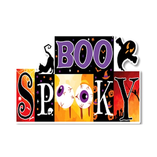 [HLW25CB69] COLGANTES 38x26 CM MDF - BOO SPOOKY