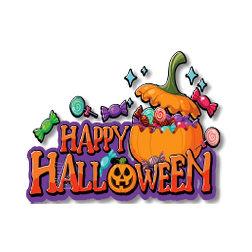 [HLW25CC71] COLGANTES 38x26 CM MDF - HAPPY HALLOWEEN CALABAZA / CARAMELOS