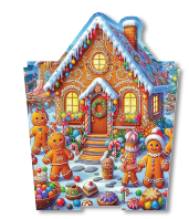 [NAV25CP25] CAJAS 10X10 CON RELIEVE - CASA GALLETA DE JENGIBRE