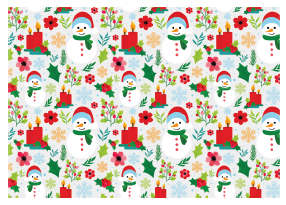 [NAV25PR58-1] PAPEL DE REGALO NAVIDEÑO COUCHE 50X70 - MUÑECO DE NIEVE CON VELAS ROJAS