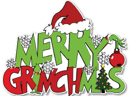 [NAV25CG78] COLGANTE MDF - MERRY GRINCHMAS SILUETAS COPOS DE NIEVE