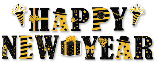 [FAN26GJ01] GUIRNALDA JUMBO HAPPY NEW YEAR - SERPENTINAS Y REGALOS