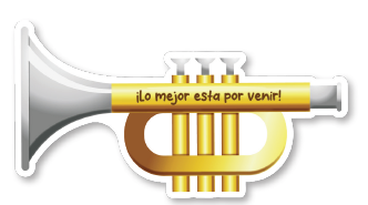 [FAN26CM51] APLIQUES PARA FOTOS CARTULINA / PLUMAFON 50 CM - TROMPETA