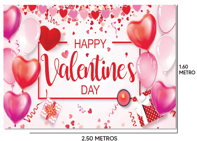 [SV26LO028] LONA DECORATIVA PARA PARED 250X160 CM - FONDO BLANCO GLOBITOS MULTIFORMAS