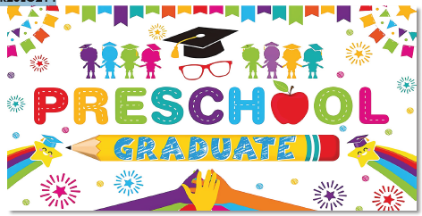 [GR26LO214] LONA DECORATIVA 50X100 CM - PRESCHOOL GRADUATE