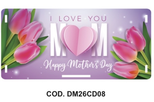 [DM26CD08] CAJA DETALLE MDF 19X12X9 CM /  LOVE YOU MOM