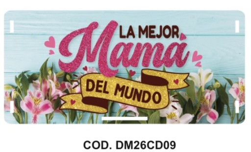 [DM26CD09] CAJA DETALLE MDF 19X12X9 CM / LA MEJOR MAMA DEL MUNDO