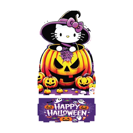 [HLW26CE24] CAJA ESCENARIO MDF - HELLO KITTY BRUJA