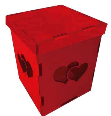 [BMT10.13] Bombonera MDF 10.5x8.5 cm con Tapa - Lila