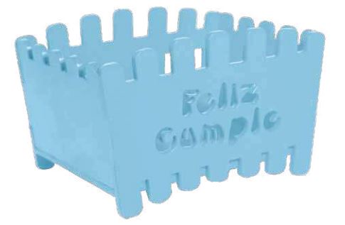 [CC13PRA.1] Caja MDF 10X10 cm Granero - Blanco