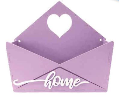 [PSC22.14] Porta MDF 22x19x5 cm Sobre Corazón - Negro