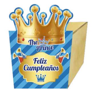 [C10CRE] CAJA PERSONAJE 10x12 CM CORONA REY