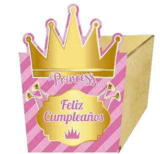 [C10CRO] CAJA PERSONAJE 10X12 CM CORONA REINA