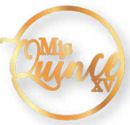 [ARMD60152] ARO DE MADERA 60 CM LAM. DORADO - MIS QUINCE XV MOD 2 / SENCILLO