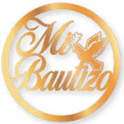 [ARMD60M4] ARO DE MADERA 60 CM LAM. DORADO - BAUTIZO CON PALOMA / SENCILLO