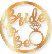 [ARMD60BB] ARO DE MADERA 60 CM LAM. DORADO - BRIDE TO BE / SENCILLO