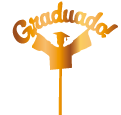 Topper graduado para eventos y regalos