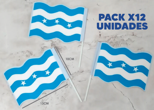 [BANDG] BANDERITAS DE VINYL IMPRESO AMBOS LADOS GUAYAQUIL X12 UNDS.